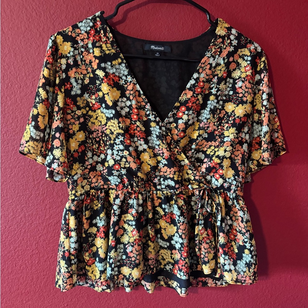 Madewell Floral Blouse